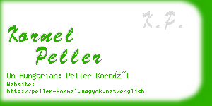 kornel peller business card